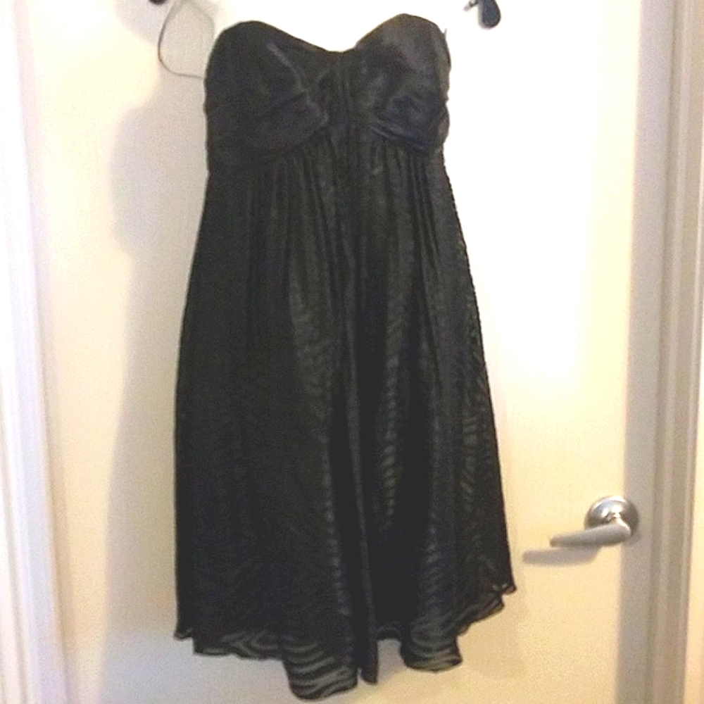 NEW EXPRESS -Semi Formal dress Black strapless 10 Y2K STYLE